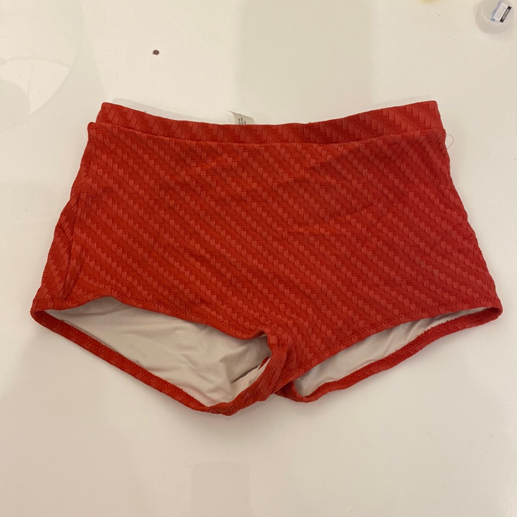 Solid & Striped Boyshort Bathing Suit
